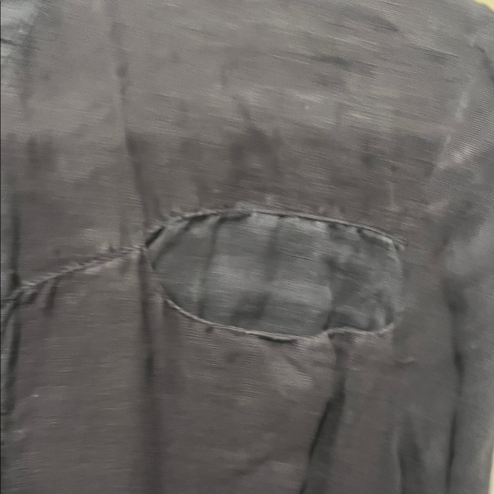 Women’s black banana blue tunic vintage! - Picture 3 of 6